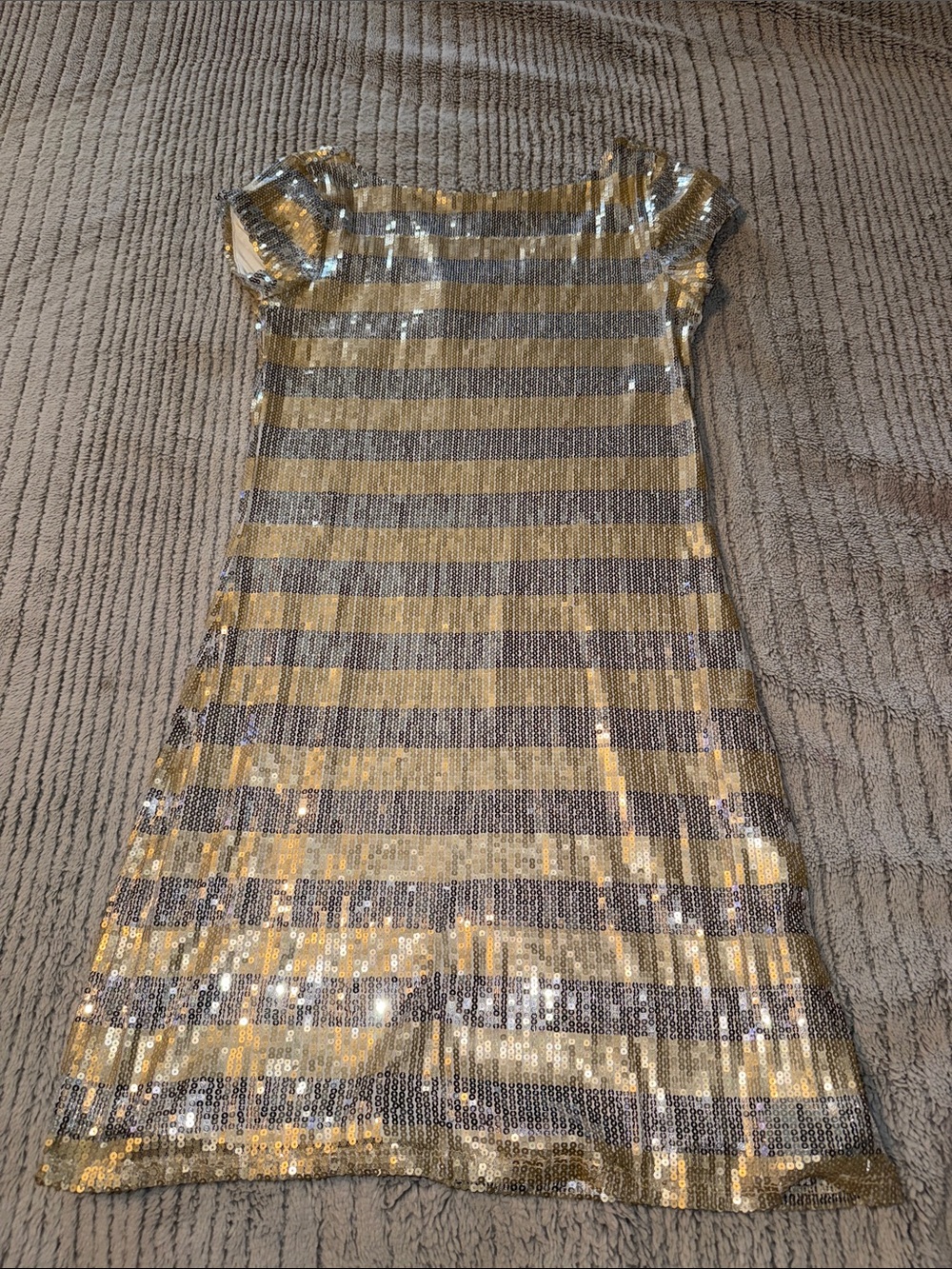 White House Black Market Sequin Trim Dress XS
